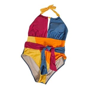 Shein Bright Colorblocked One Piece NWT Size 1XL